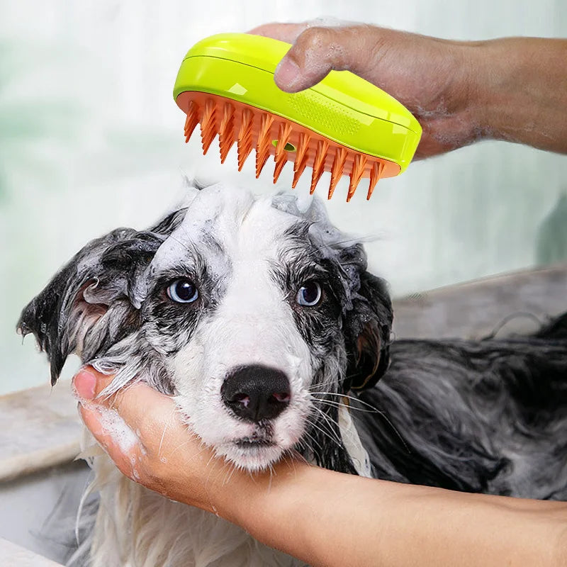 Escova elétrica 3 em 1 para limpeza de pelos de Pets, escova a vapor para cães e gatos, multifuncional, pente de cabelo para animais de estimação, equipamento de preparação de animais